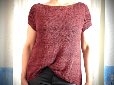 Lithium Sommershirt mit Ärmeln in Netzpatent - Stricken