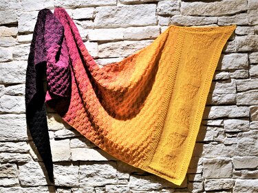 Strickanleitung Tuch "Blätterreigen"