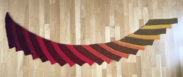 Zackenschal "Auf Zack" - Stricken