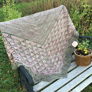 Anleitung Unverblümt Tuch - Stricken