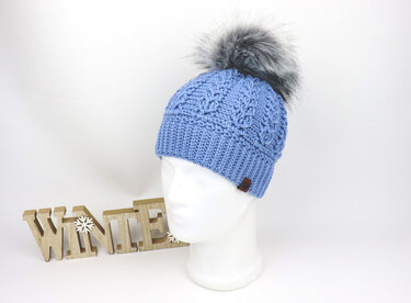 Beanie "Elisa" (cable braid pattern, all sizes) - Crochet