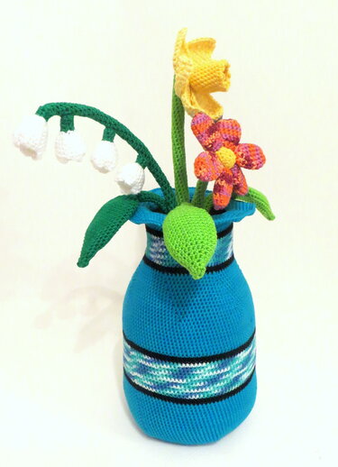 dekorative Blumenvase XXL (PDF Anleitung) - Häkeln