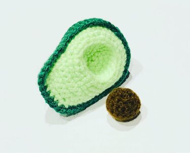 Avocado Gemüse Häkelanleitung