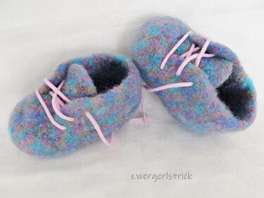 Baby-Booties häkeln und filzen (4 Größen) - Felting