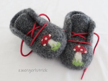 Baby-Booties häkeln und filzen (4 Größen) - Bild 7