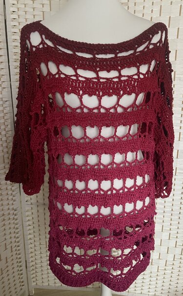 2-Bobbel-Herz-Pullover "True Love" - Häkeln