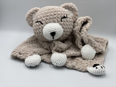 Crochet Pattern - Comforter / Cuddly Bear "Schnute"