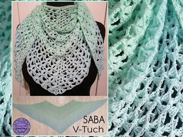 Häkelanleitung SABA V-Tuch