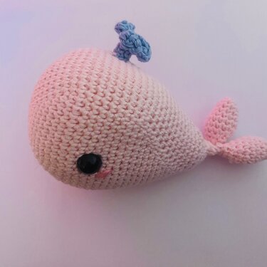 Baby Grab Ring Wala the Whale crochet instructions