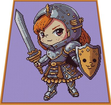 PRINCESS KNIGHT - pattern for c2c crochet blanket