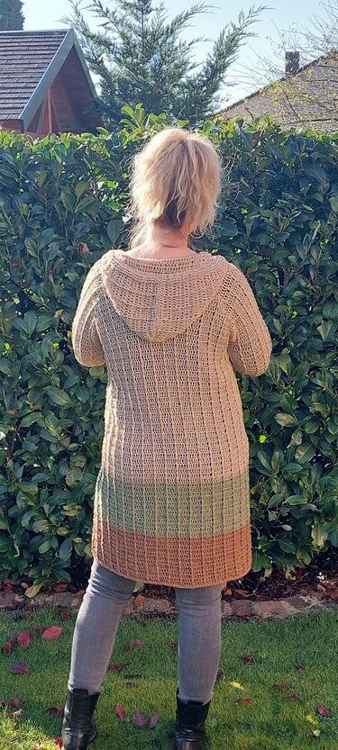 Häkelanleitung Jacke/Mantel Zuni