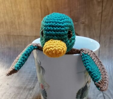 Untersetzer Kleine Ente Polly - Häkeln