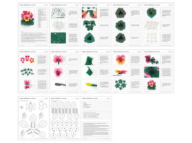 Tischdeko – Stiefmütterchen – Bastelanleitung und Vorlagen