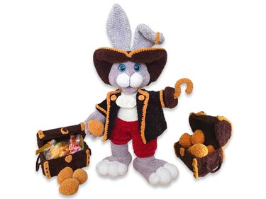 Captain Knockear and the golden easter eggs - Crochet