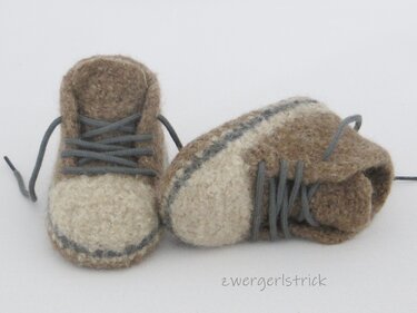 coole Turnschuhe für kleine Zwerge - häkeln und filzen - Bild 2