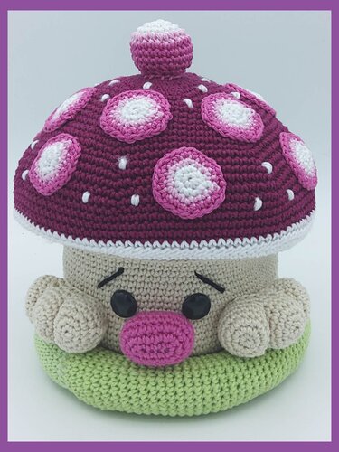 Häkelanleitung / Amigurumi / Pilz Box