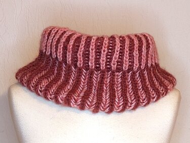 Loop "Duoletto", Halbpatent, Stricken