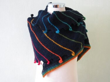 Knitting Pattern Shawl Rainbowdroplet
