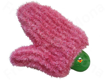 gehäkelter Waschhandschuh „Putzeflink“ Spüli Anleitung Handschuhe häkeln