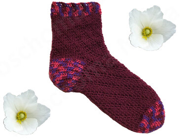 Anleitung gehäkelte Spiralsocken „ Selli Spirelli “ + druckbare Banderolen - Häkeln