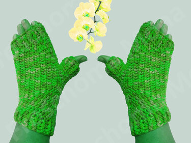 fixe gehäkelte Handstulpen „Noriaki“ im japanischen Stil Anleitung einfach - Häkeln