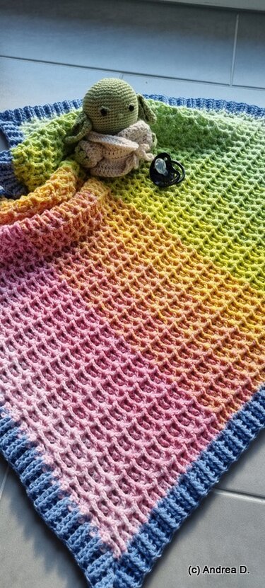 Lima Blanket - Babydecke oder leichte Sommerdecke - Häkeln