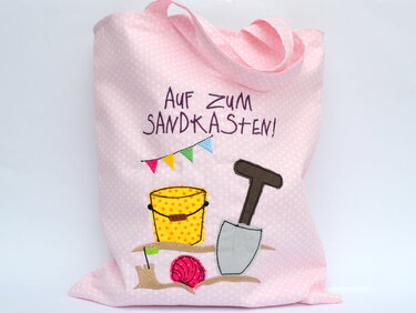 Stickdatei Sandkasten 13x18cm - Sticken