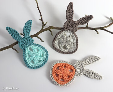 Economy Set - Granny-Hen, Granny-Bunny und Granny-Easter-Egg - Crochet