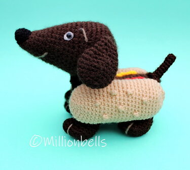 Amigurumi Hot Dog Häkelanleitung Dachshund