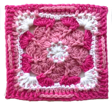 Grannymuster kleiner Wirbel - Häkeln