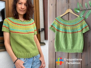 Strickanleitung Rundpassen-Shirt/Top | „Choose your colors“ | nahtlos