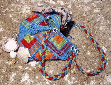 Crochet Pattern Bag / Shoulder Bag / Beach Bag / Boho Bag Beachclub