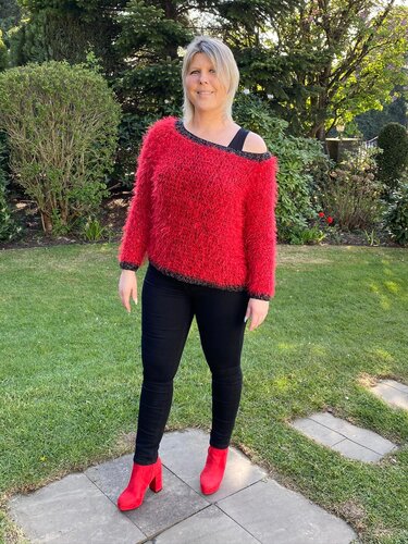 Häkelanleitung One-Shoulder-Shirt Wunderbar Größe 34-56