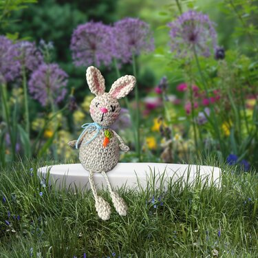 Edge stool rabbit - Crochet