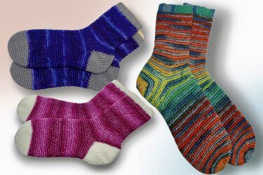 Kümas elastic fantastic Häkelsocken - Häkelanleitung
