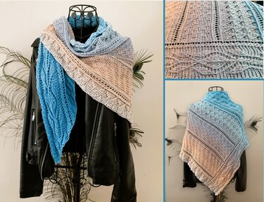 Crochet Pattern Triangular Scarf "Pantariste"