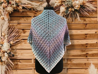 Häkeltuch Waterlilies - 2 in 1 Anleitung - Häkeln