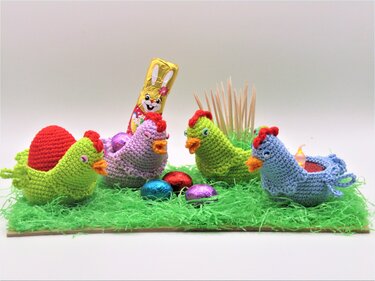 Häkelanleitung Hase Schlappohr und seine Hühner - Bild 4