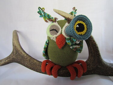Eule "Curious" - Häkeln