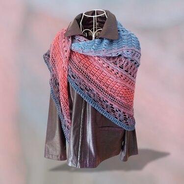 Flaches Dreieckstuch „Chaloma BE – Häkelanleitung