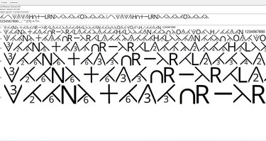 Strickschrift, digitaler Font zur Erstellung von Strickanleitungen - Bild 2