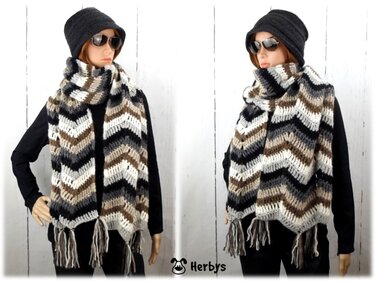 Häkelanleitung Schal "Missoni - Style"