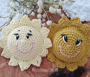 Häkelanleitung Sonnenrassel / kleine Sonne - PDF Datei
