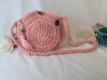 Häkelanleitung Handtasche Lilli im Boho Style, Umhängetasche, Macramee