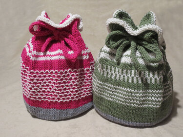 Strickanleitung Strickbeutel / Geschenkbeutel