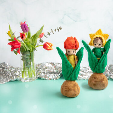 Blumenkinder - Frühlings Püppchen häkeln