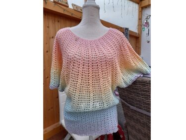 Fledermauspulli Flügerl Sommerversion - Häkeln