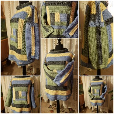 Patchwork Kuschelpulli Schachtelino
