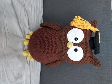 Akademikerhut Bachelorhut Akademikereule Amigurumi - Häkeln