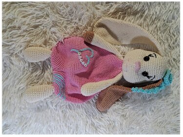 Schmusetuch Häschen Tilda und Max - PDF Häkelanleitung - Bild 2